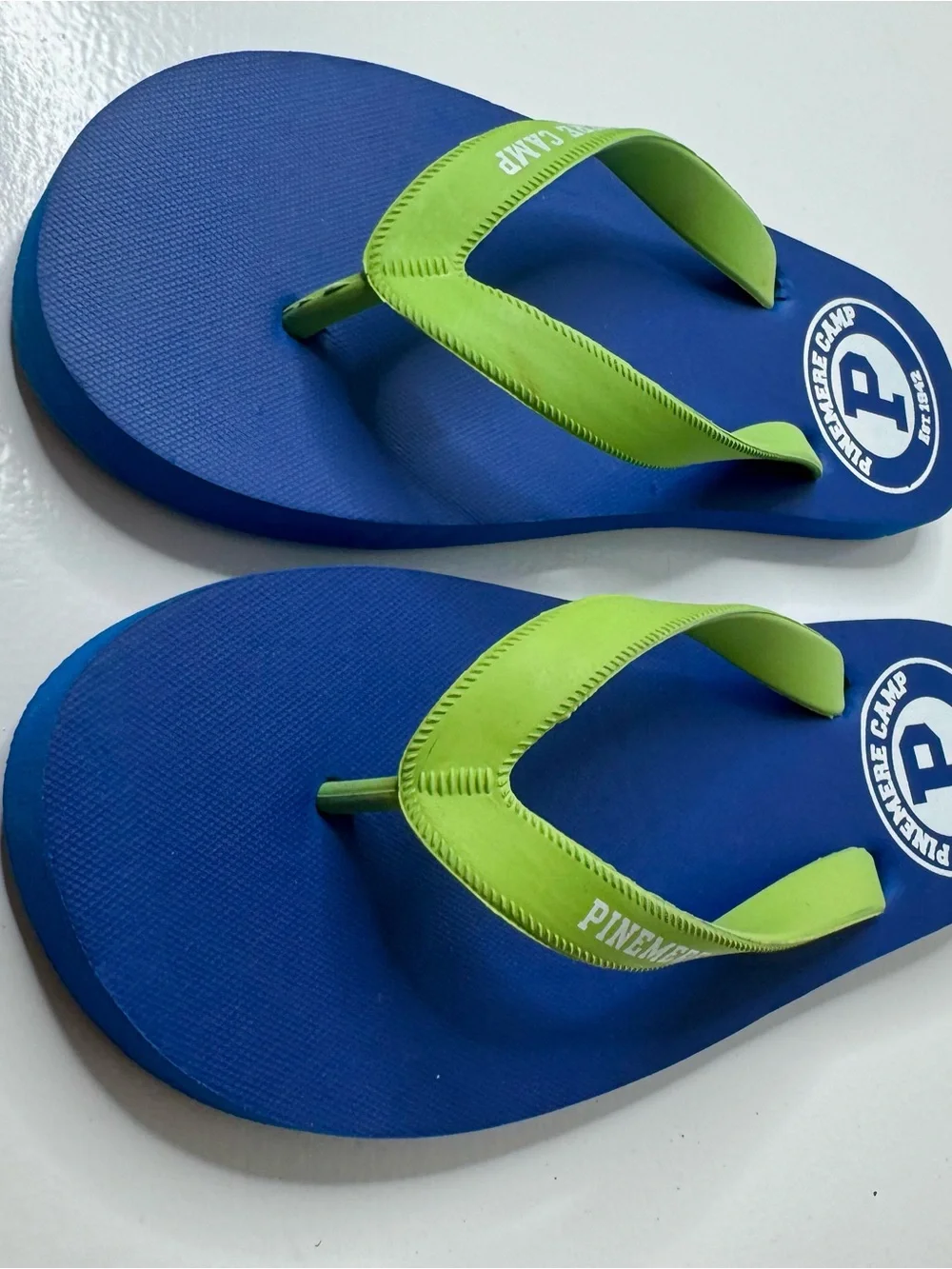 Pinemere Camp Men's Blue Flip-Flop Sandal - Casual Beach Comfort